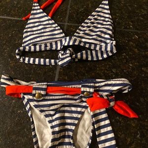 Red white blue bathing suit